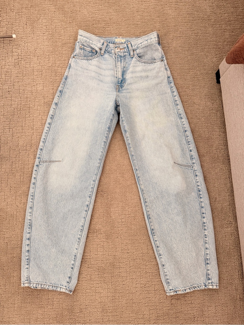 Levi's Light Blue High-Rise barrel Jeans